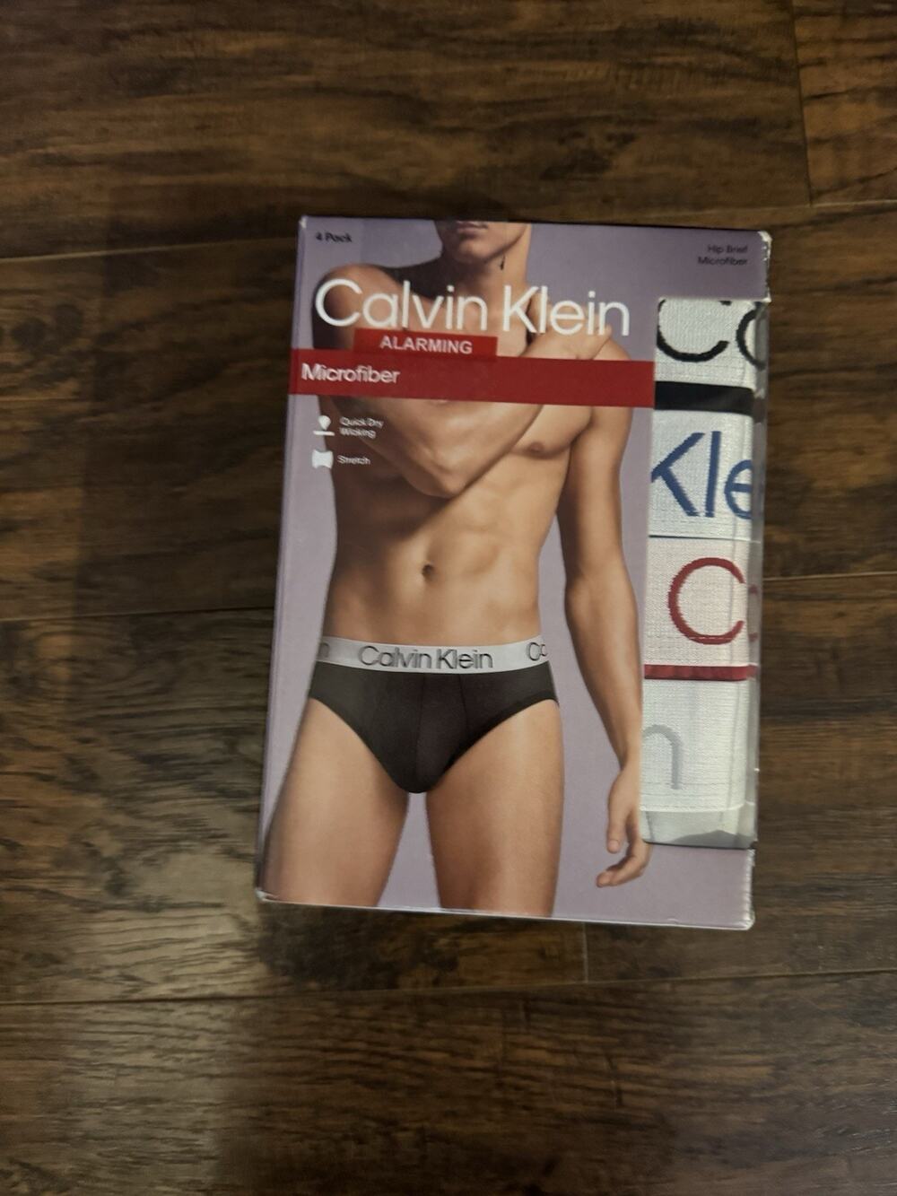 Calvin Klein Men's Microfiber Stretch Brief Underwear 4-Pack Multicolor XL